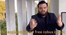 Free Robux Explaining GIF - Free Robux Robux Free GIFs