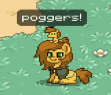 Poggers Pony GIF - Poggers Pony Pony Town GIFs