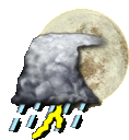Tormentas Aisladas Noche Storm Sticker - Tormentas Aisladas Noche Storm Bad Weather Stickers