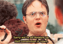 Booked GIF - Sorry Booked All Booked Convention GIFs