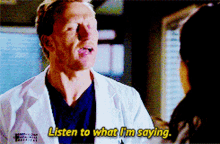 Greys Anatomy Owen Hunt GIF - Greys Anatomy Owen Hunt Listen To What Im Saying GIFs