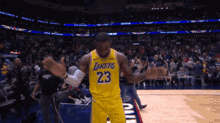 los angeles lakers lebron james lakers clapping applause
