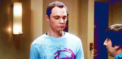 Sheldon Smile GIF.