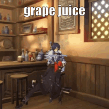 Grape Juice Kaeya GIF - Grape Juice Kaeya Diluc GIFs