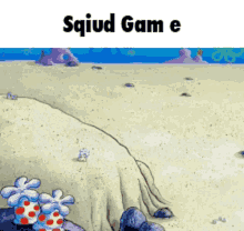 squid game spongebob