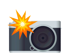 Camera With Flash Joypixels Sticker - Camera With Flash Joypixels Take A Picture Stickers