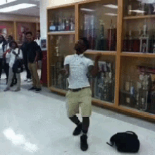 dancing at school getting down