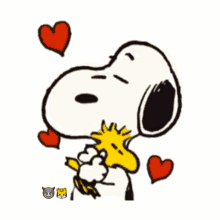 Snoopy Hugs GIF - Snoopy Hugs Woodstock GIFs