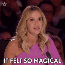It Felt So Magical Amanda Holden GIF - It Felt So Magical Amanda Holden Bgt GIFs