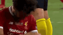إصابة محمد صلاح راموس ياللهوي كتفي ليفربول ريال مدريد GIF - Mo Salah Mohamed Salah Injury Sergio Ramos GIFs