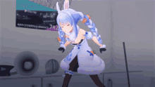hololive usada pekora angry stomping hololive usada pekora angry stomping