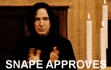 Clap Clap GIF - Severus Snape Harry Potter Clapping GIFs