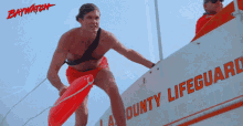 Getting Ready Going For The Dive GIF - Getting Ready Going For The Dive Lifeguard GIFs