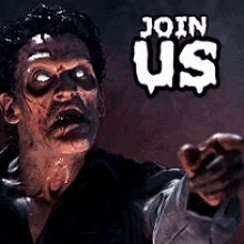 Army Of Darkness Horror GIF - Army Of Darkness Horror Join Us GIFs