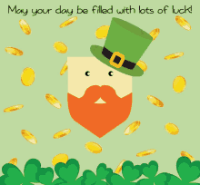 st pattys day happy st patricks day filled with lots of luck leprechaun