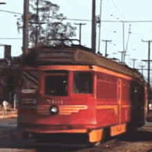 Pacific Electric Red Cars GIF - Pacific Electric Red Cars Los Angeles GIFs