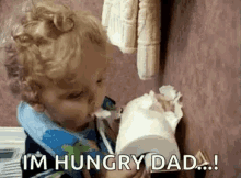 Im Hungry Dad Eating Toilet Paper GIF - Im Hungry Dad Eating Toilet Paper GIFs