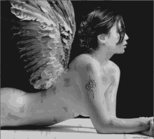 angel wings art tattoo