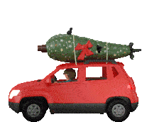 Christmas Weihnachten Sticker - Christmas Weihnachten Driving Home For Christmas Stickers