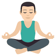 meditation joypixels lotus position yoga relax
