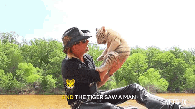 And The Tiger Saw A Man Joe Exotic GIF - And The Tiger Saw A Man Joe Exotic I Saw A Tiger - Discover &amp; Share GIFs