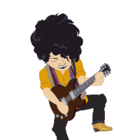 Playing Guitar Kevin Jonas Sticker - Playing Guitar Kevin Jonas South Park Stickers