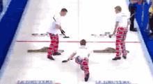 norway curling norge flag pants