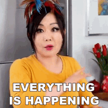 Everything Is Happening Emily Kim GIF - Everything Is Happening Emily Kim Maangchi GIFs
