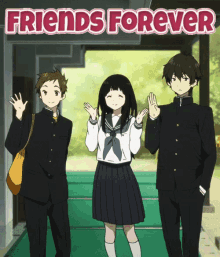 Anime Friends Girls Gifs Tenor