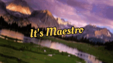 maestro its maestro