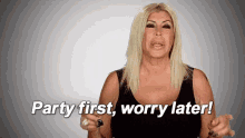 mob wives big ang angela raiola party first worry later