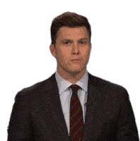 Reporting News Caster Sticker - Reporting News Caster Colin Jost Stickers