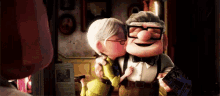 Feliz Día De Los Abuelos GIF - Up Kiss Mwah GIFs