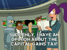 Capital Gains Tax Futurama GIF - Capital Gains Tax Futurama Suddenly I Have An Opinion GIFs