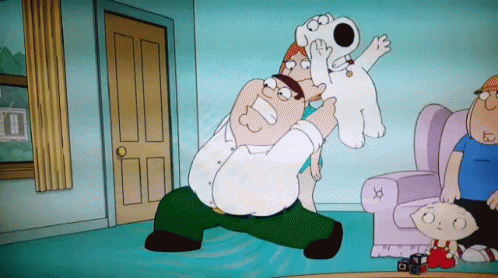Peter Griffin Throw Out The Window GIF.