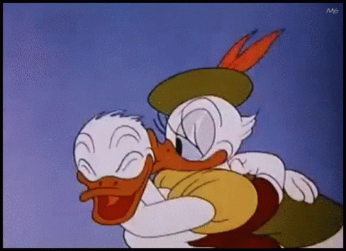 Donald Duck Daisy Duck GIF - Donald Duck Daisy Duck Couple - Discover &...