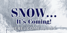Snow Is Coming GIF - Snow Is Coming GIFs