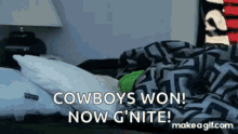 kermit morning awake cowboys won good night
