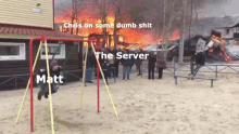 chris mad fire swing the server chris mad fire swing the server