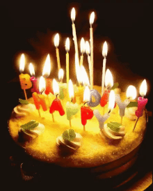 हैप्पी बर्थडे GIF - जन्मदिन मुबारक मोमबत्ती GIFs