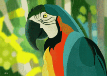 Parrot Raining Wood GIF - Parrot Raining Wood Parrot In Wood GIFs