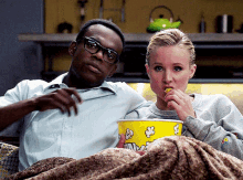 The Good Place Watching Movie GIF - The Good Place Watching Movie Watching Tv GIFs
