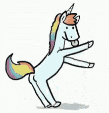 unicorn dance twerking booty shake
