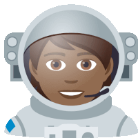 Astronaut Joypixels Sticker - Astronaut Joypixels Space Suit Stickers