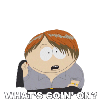 Whats Goin On Eric Cartman Sticker - Whats Goin On Eric Cartman South Park Stickers