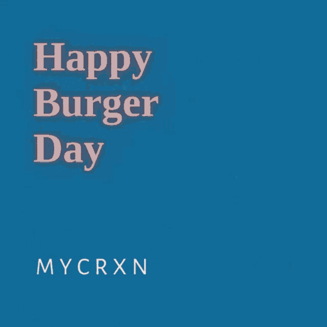 Happy burger day