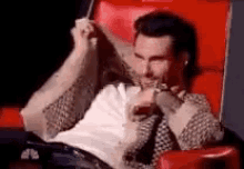 Adam Levine Shy GIF - Adam Levine Shy The Voice GIFs