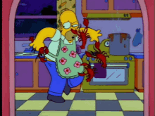 Homer Simpsons Lobster GIF - Homer Simpsons Lobster Cooking GIFs