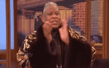 Andre Leon Talley Clapping GIF - Andre Leon Talley Clapping Celebrate GIFs