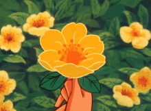Flower Yellow Flower GIF - Flower Yellow Flower Spin GIFs